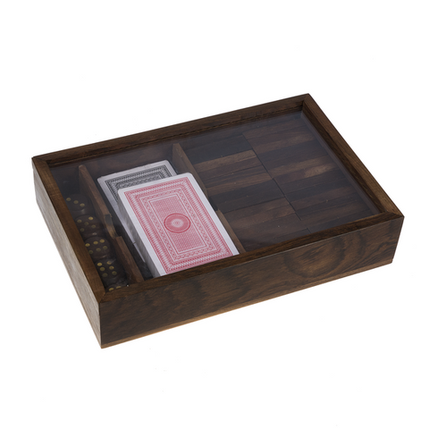 Game Box Trio | Dice, Cards & Dominoes