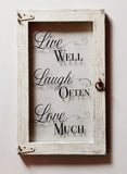 Home Décor - "Live Well, Laugh Often, Love Much" Wall Accent