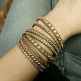 2-in-1 Studded Wrap Bracelet or Choker