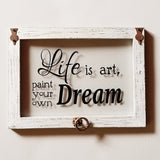 Home Décor - "Life Is Art" Wall Accent