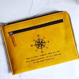 Travel Case, "Life Is Like A Compass"