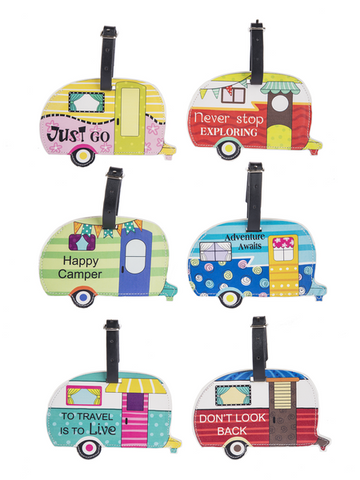 Happy Camper, Luggage Tag