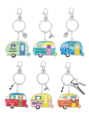 Happy Camper Keychain