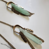 Lucky Green Crystal Pendant Necklace