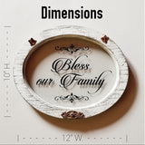 Home Décor - "Bless Our Family" Wall Accent