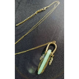 Lucky Green Crystal Pendant Necklace