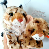 CuddleKins Bobcat & Donated Stuffed Animal