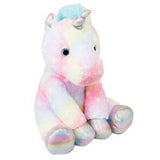 Large Rainbow Unicorn and Donated Stuffed Animal