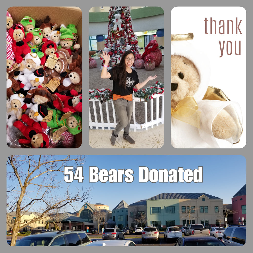Donations delivered; 120 total bears raised from 2018 campaigns
