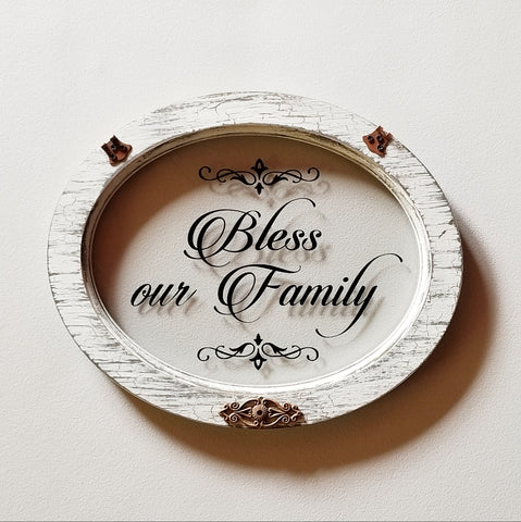 Home Décor - "Bless Our Family" Wall Accent