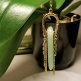 Lucky Green Crystal Pendant Necklace