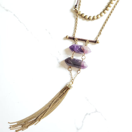 Purple Amethyst Necklace