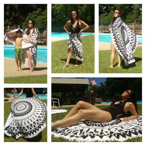 Round Beach Towel (Different colors Avail.)
