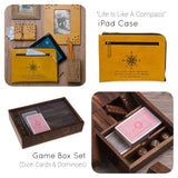 Travel Case, "Life Is Like A Compass"
