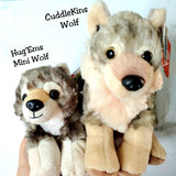 Hug'ems Mini Wolf & Donated Stuffed Animal